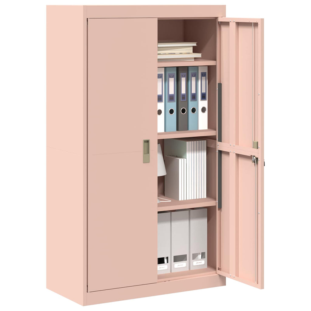 Storage Cabinet 2 pcs Pink 80 x 40 x140 cm Cold-Rolled Steel