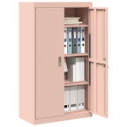 Storage Cabinet 2 pcs Pink 80 x 40 x140 cm Cold-Rolled Steel