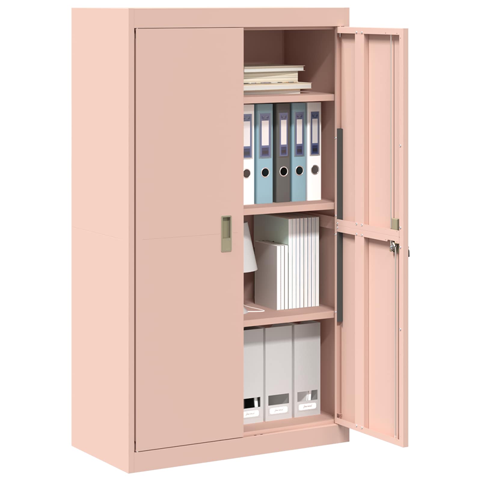Storage Cabinet 2 pcs Pink 80 x 40 x140 cm Cold-Rolled Steel
