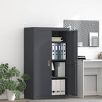 Storage Cabinet with Storage 2 pcs Anthracite 80 x 40 x140 cm