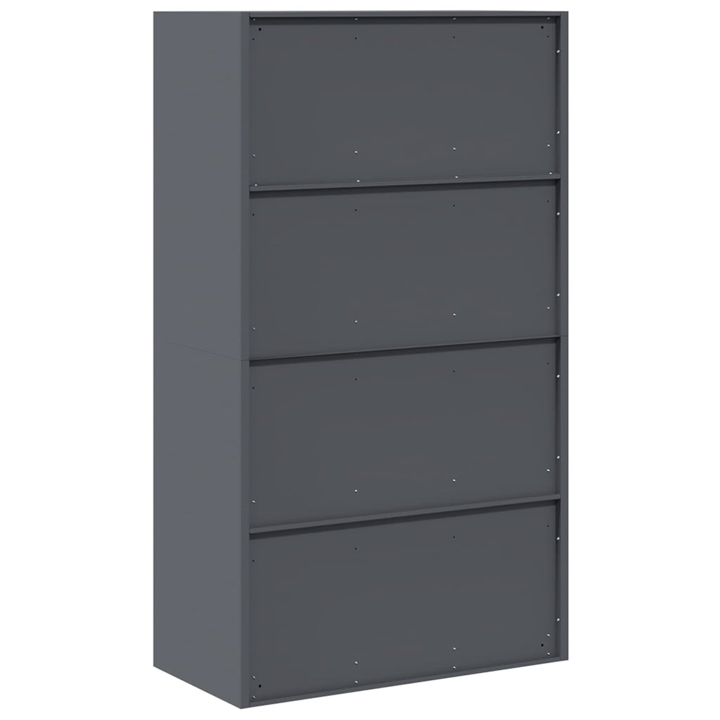 Storage Cabinet with Storage 2 pcs Anthracite 80 x 40 x140 cm