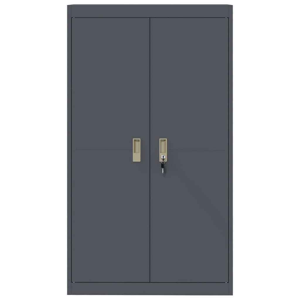 Storage Cabinet with Storage 2 pcs Anthracite 80 x 40 x140 cm