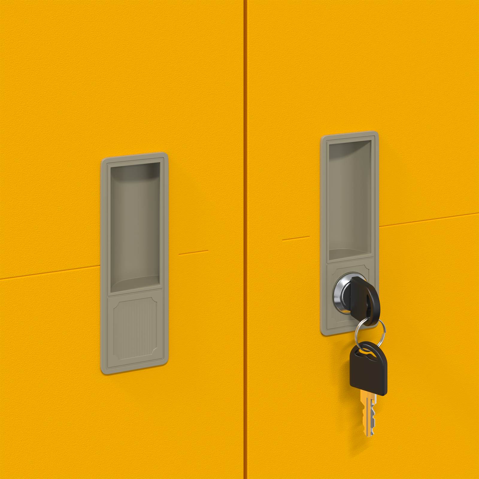 Storage Cabinet 2 pcs Mustard Yellow 80 x 40 x140 cm