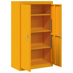 Storage Cabinet 2 pcs Mustard Yellow 80 x 40 x140 cm