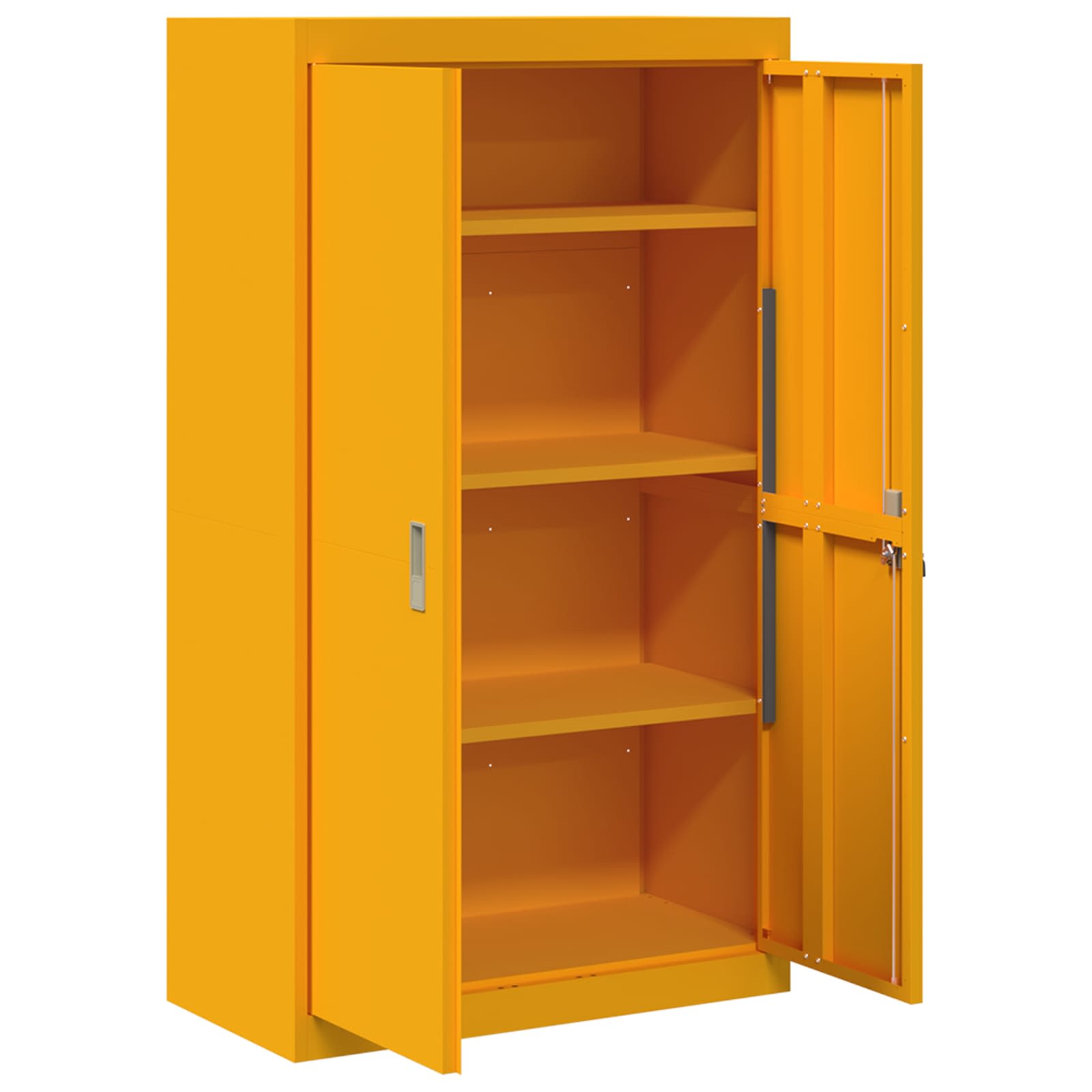 Storage Cabinet 2 pcs Mustard Yellow 80 x 40 x140 cm