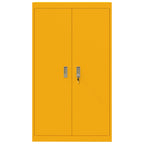Storage Cabinet 2 pcs Mustard Yellow 80 x 40 x140 cm