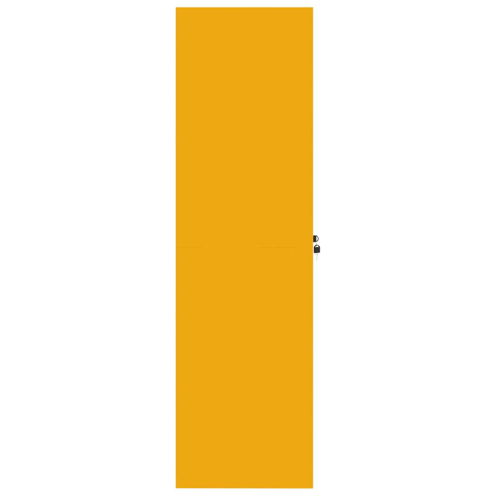 Storage Cabinet 2 pcs Mustard Yellow 80 x 40 x140 cm