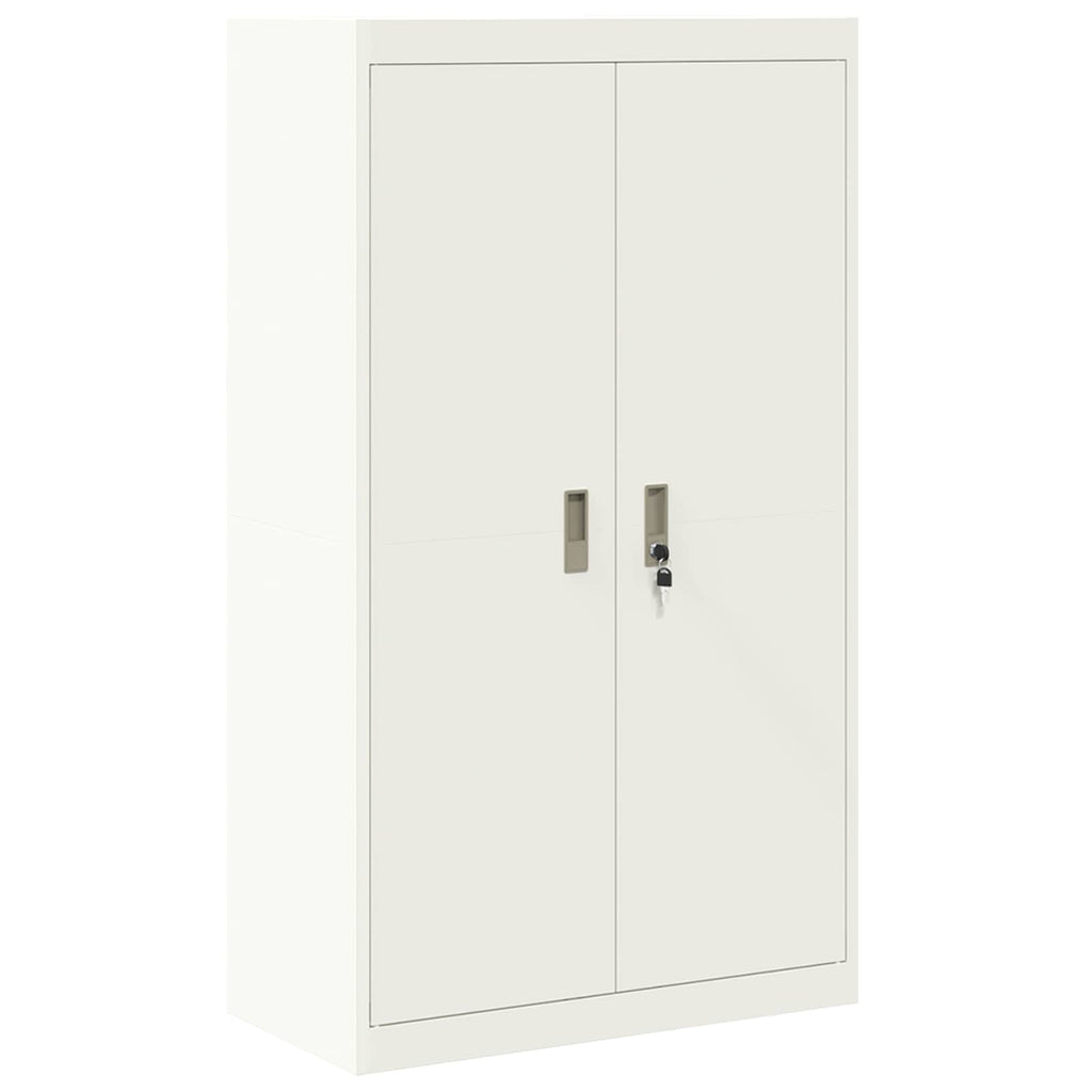 Storage Cabinet 2 pcs White 80 x 40 x140 cm Cold-Rolled Steel