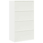 Storage Cabinet 2 pcs White 80 x 40 x140 cm Cold-Rolled Steel