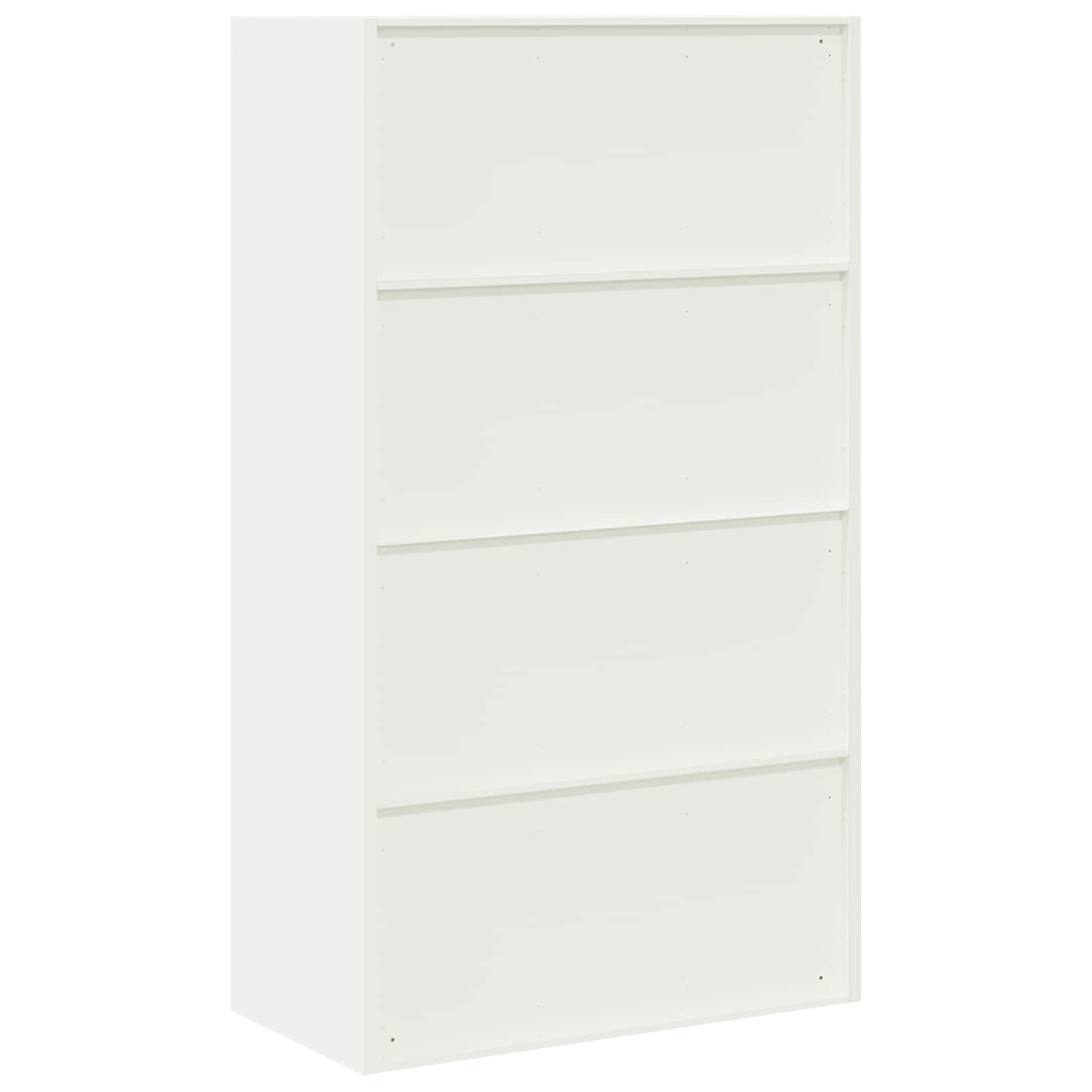 Storage Cabinet 2 pcs White 80 x 40 x140 cm Cold-Rolled Steel