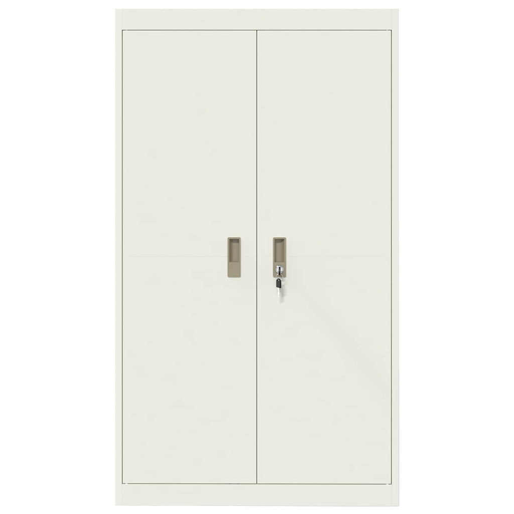 Storage Cabinet 2 pcs White 80 x 40 x140 cm Cold-Rolled Steel