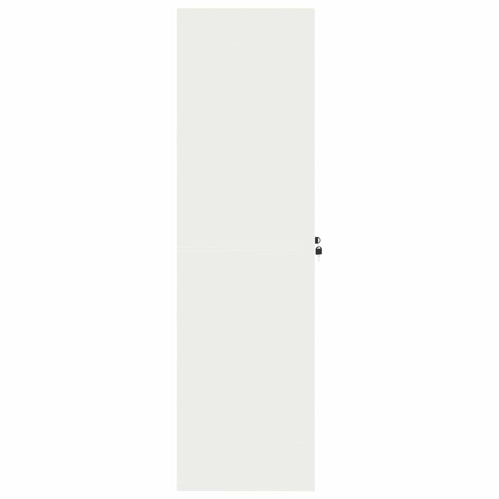 Storage Cabinet 2 pcs White 80 x 40 x140 cm Cold-Rolled Steel