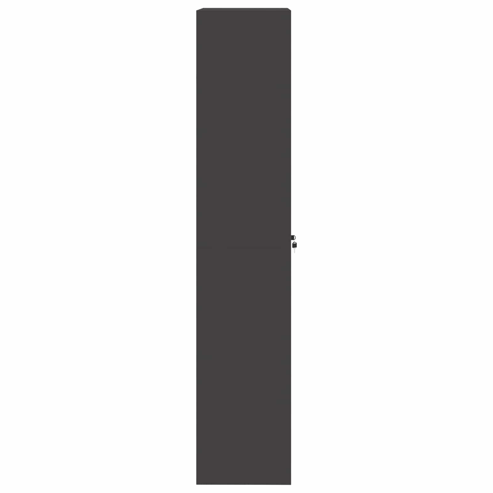 Storage Cabinet 2 pcs Black 80 x 40 x200 cm Cold-Rolled Steel