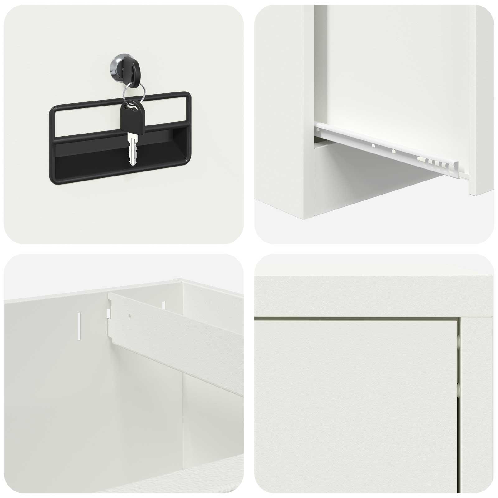 Storage Cabinet with Storage 2 pcs Anthracite 80 x 40 x200 cm