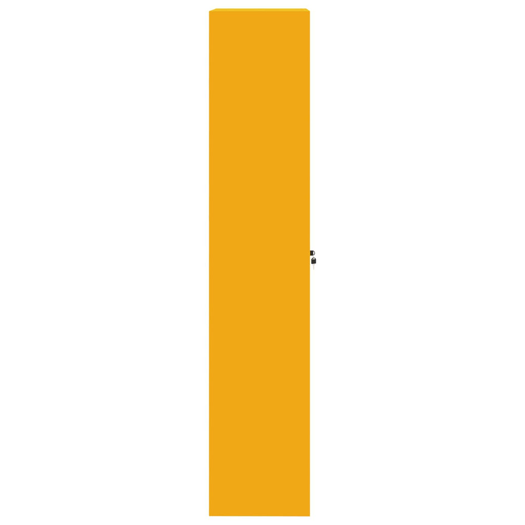 Storage Cabinet 2 pcs Mustard Yellow 80 x 40 x200 cm