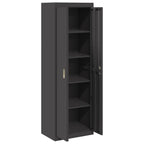 Storage Cabinet 2 pcs Black 60 x 40 x180 cm Cold-Rolled Steel
