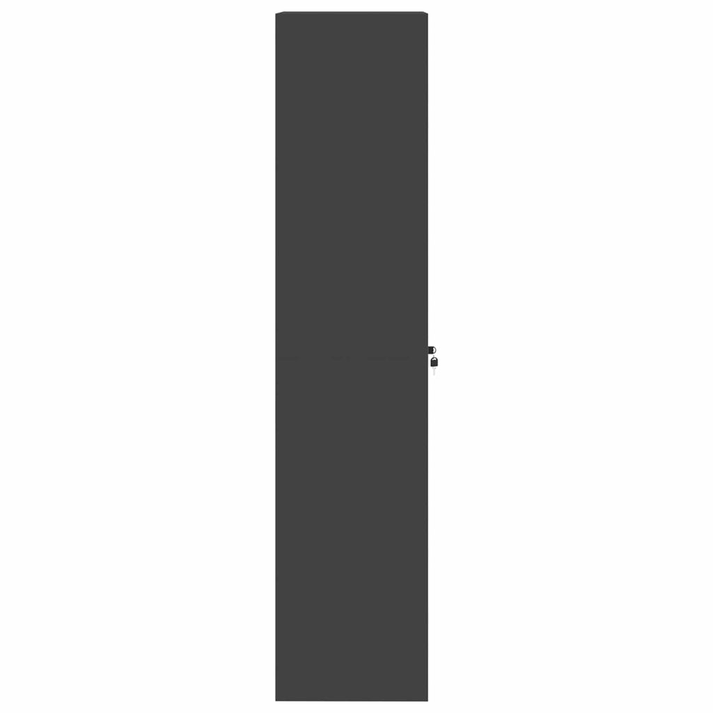 Storage Cabinet 2 pcs Black 60 x 40 x180 cm Cold-Rolled Steel