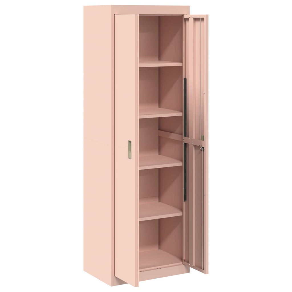 Storage Cabinet 2 pcs Pink 60 x 40 x180 cm Cold-Rolled Steel