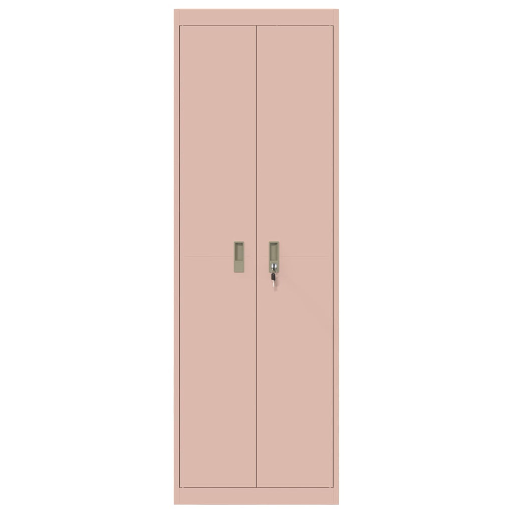 Storage Cabinet 2 pcs Pink 60 x 40 x180 cm Cold-Rolled Steel