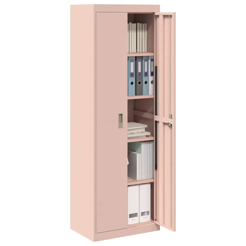 Storage Cabinet 2 pcs Pink 60 x 40 x180 cm Cold-Rolled Steel