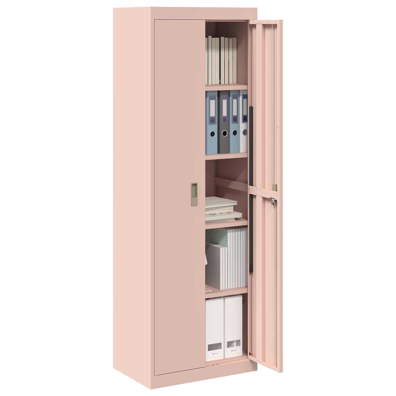 Storage Cabinet 2 pcs Pink 60 x 40 x180 cm Cold-Rolled Steel