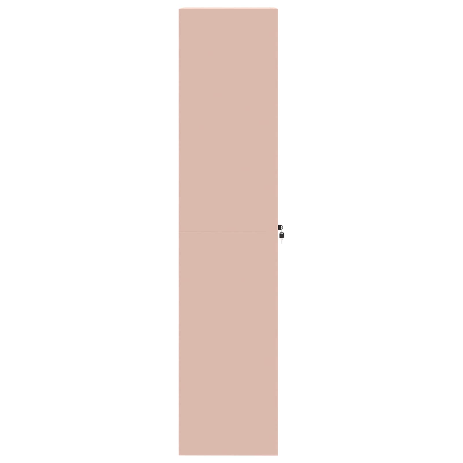 Storage Cabinet 2 pcs Pink 60 x 40 x180 cm Cold-Rolled Steel