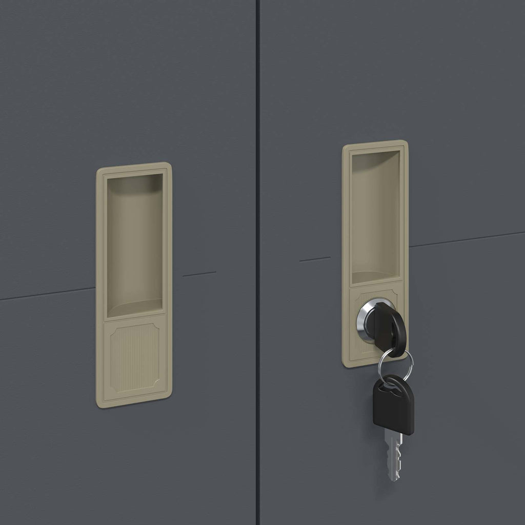 Storage Cabinet with Storage 2 pcs Anthracite 60 x 40 x180 cm