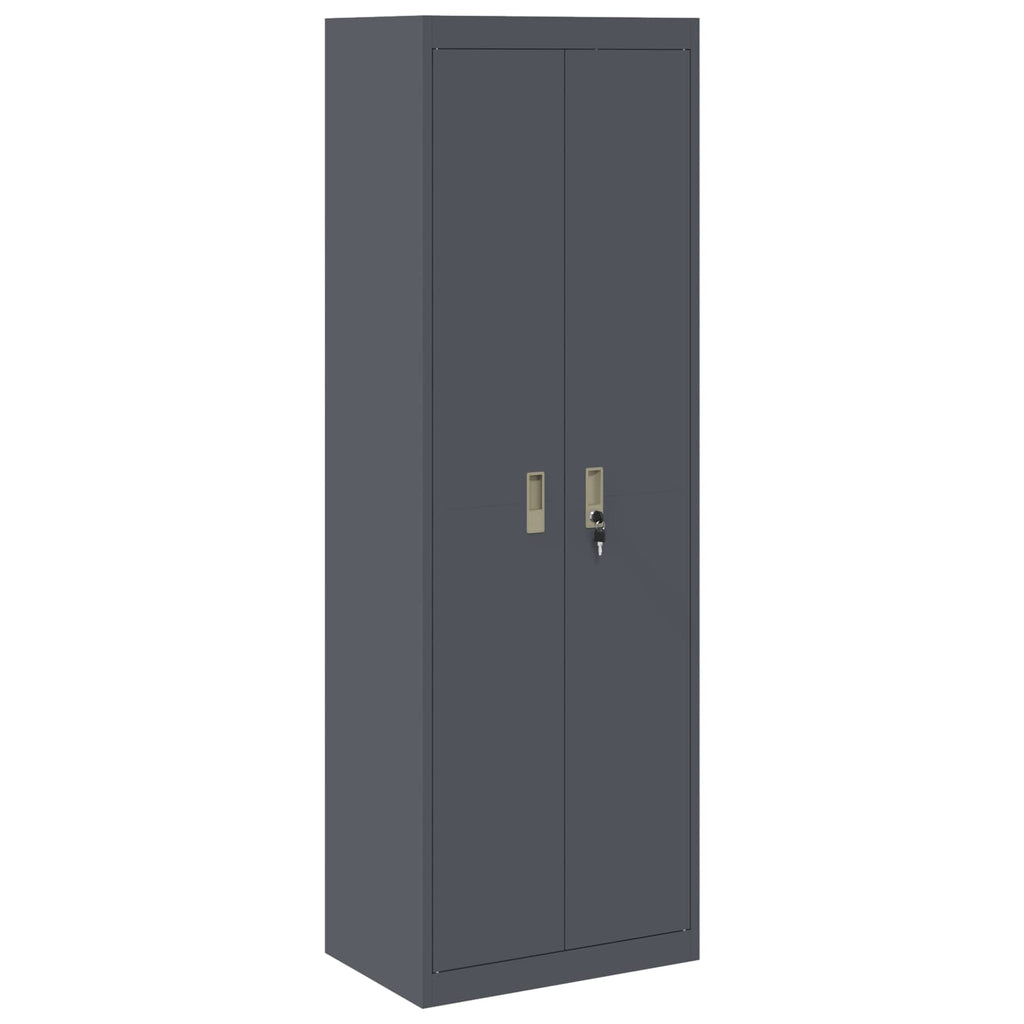 Storage Cabinet with Storage 2 pcs Anthracite 60 x 40 x180 cm