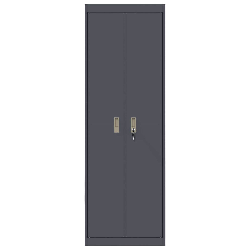 Storage Cabinet with Storage 2 pcs Anthracite 60 x 40 x180 cm