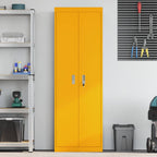 Storage Cabinet 2 pcs Mustard Yellow 60 x 40 x180 cm