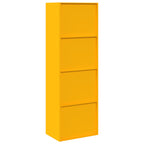 Storage Cabinet 2 pcs Mustard Yellow 60 x 40 x180 cm