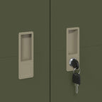 Storage Cabinet with Storage 2 pcs Olive Green 60 x 40 x180 cm