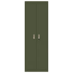 Storage Cabinet with Storage 2 pcs Olive Green 60 x 40 x180 cm