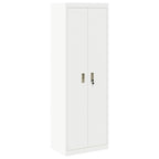 Storage Cabinet 2 pcs White 60 x 40 x180 cm Cold-Rolled Steel