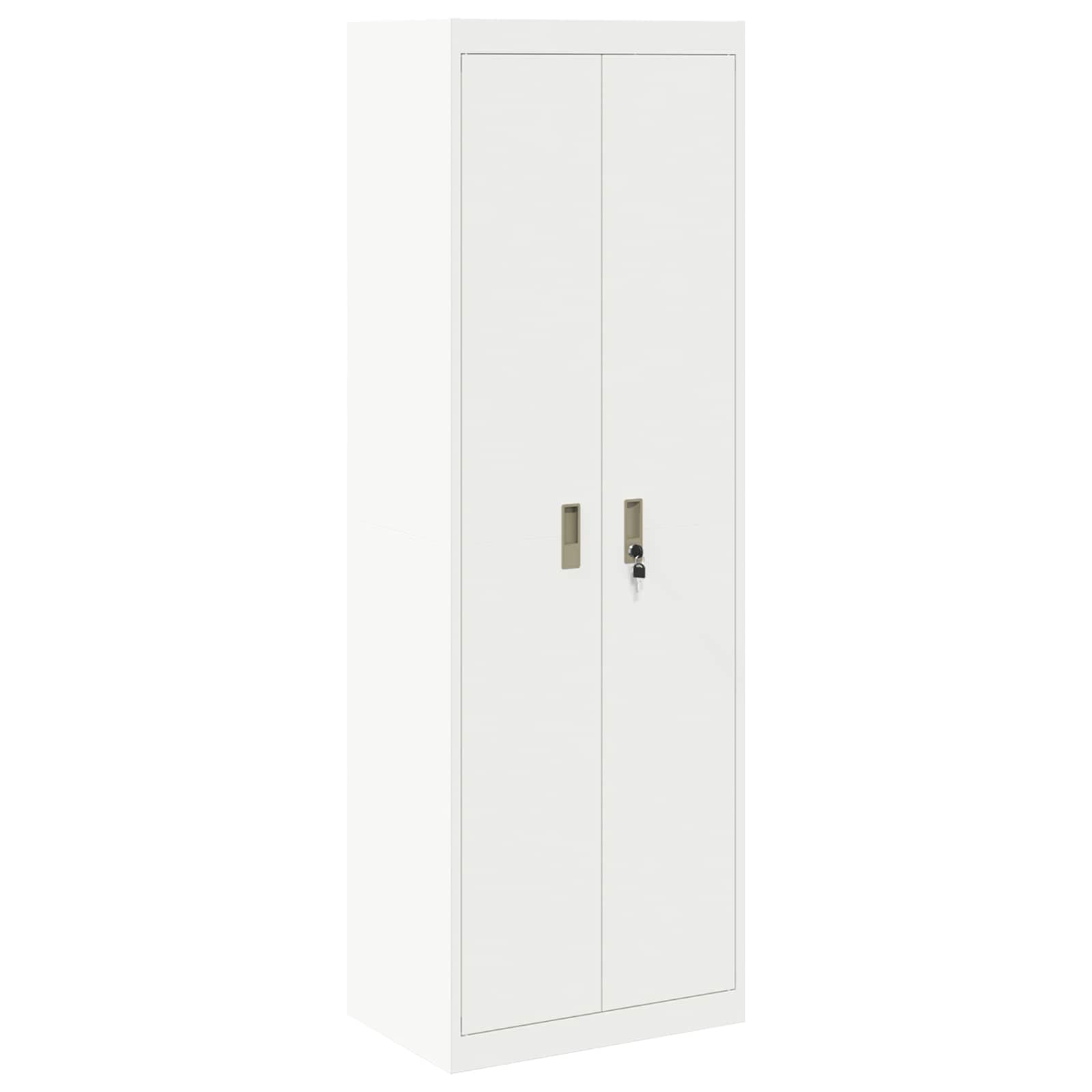 Storage Cabinet 2 pcs White 60 x 40 x180 cm Cold-Rolled Steel