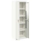 Storage Cabinet 2 pcs White 60 x 40 x180 cm Cold-Rolled Steel