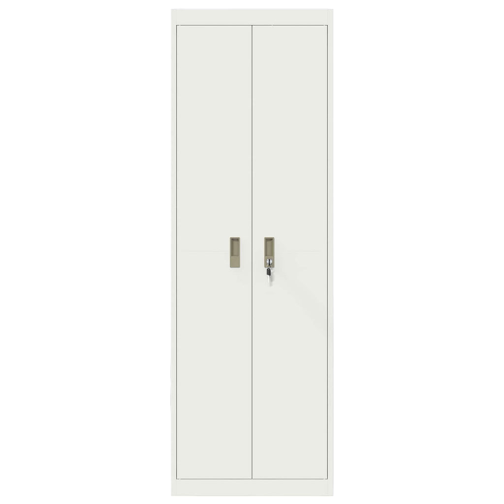 Storage Cabinet 2 pcs White 60 x 40 x180 cm Cold-Rolled Steel
