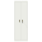 Storage Cabinet 2 pcs White 60 x 40 x180 cm Cold-Rolled Steel