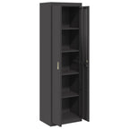 Storage Cabinet 2 pcs Black 60 x 40 x200 cm Cold-Rolled Steel