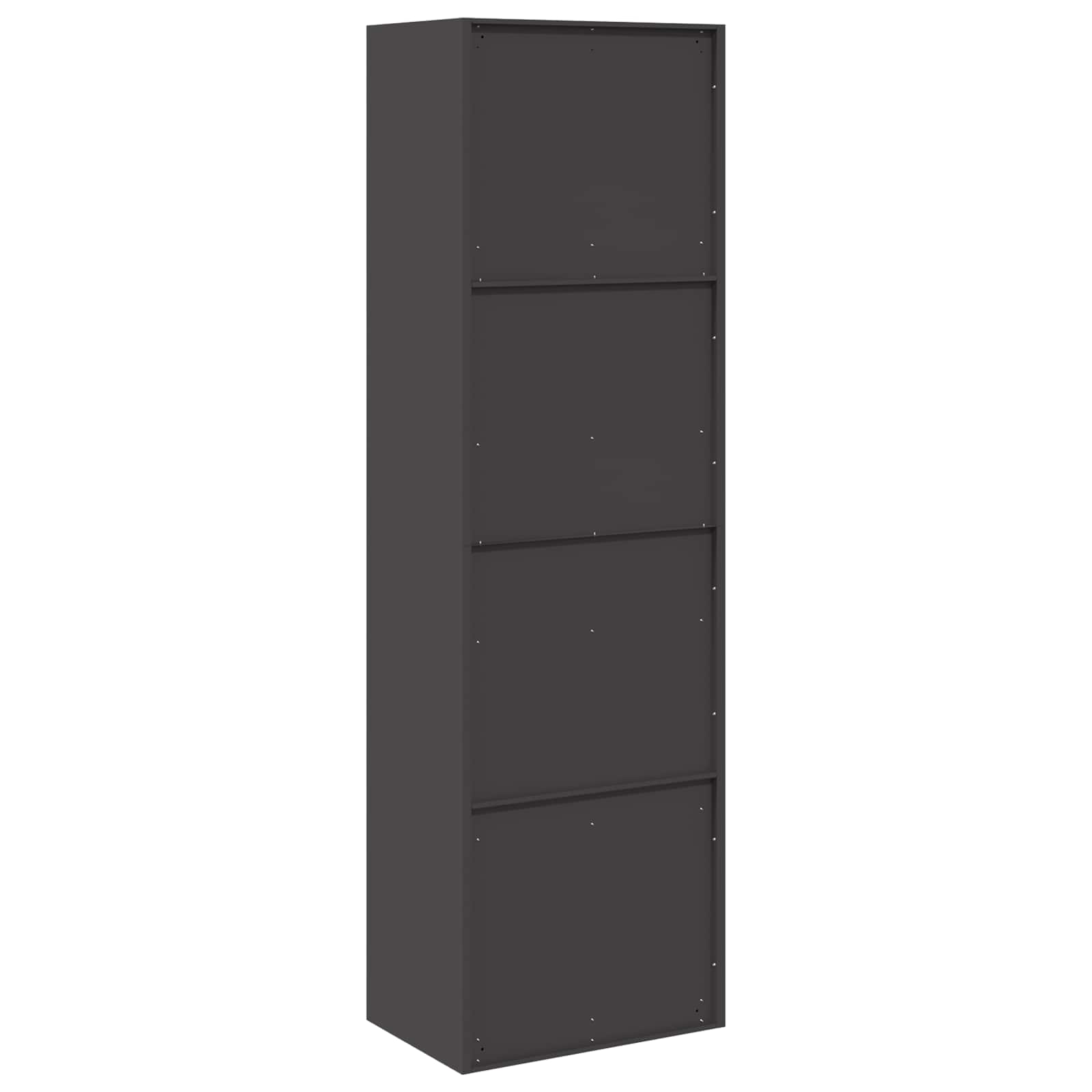 Storage Cabinet 2 pcs Black 60 x 40 x200 cm Cold-Rolled Steel