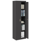 Storage Cabinet 2 pcs Black 60 x 40 x200 cm Cold-Rolled Steel