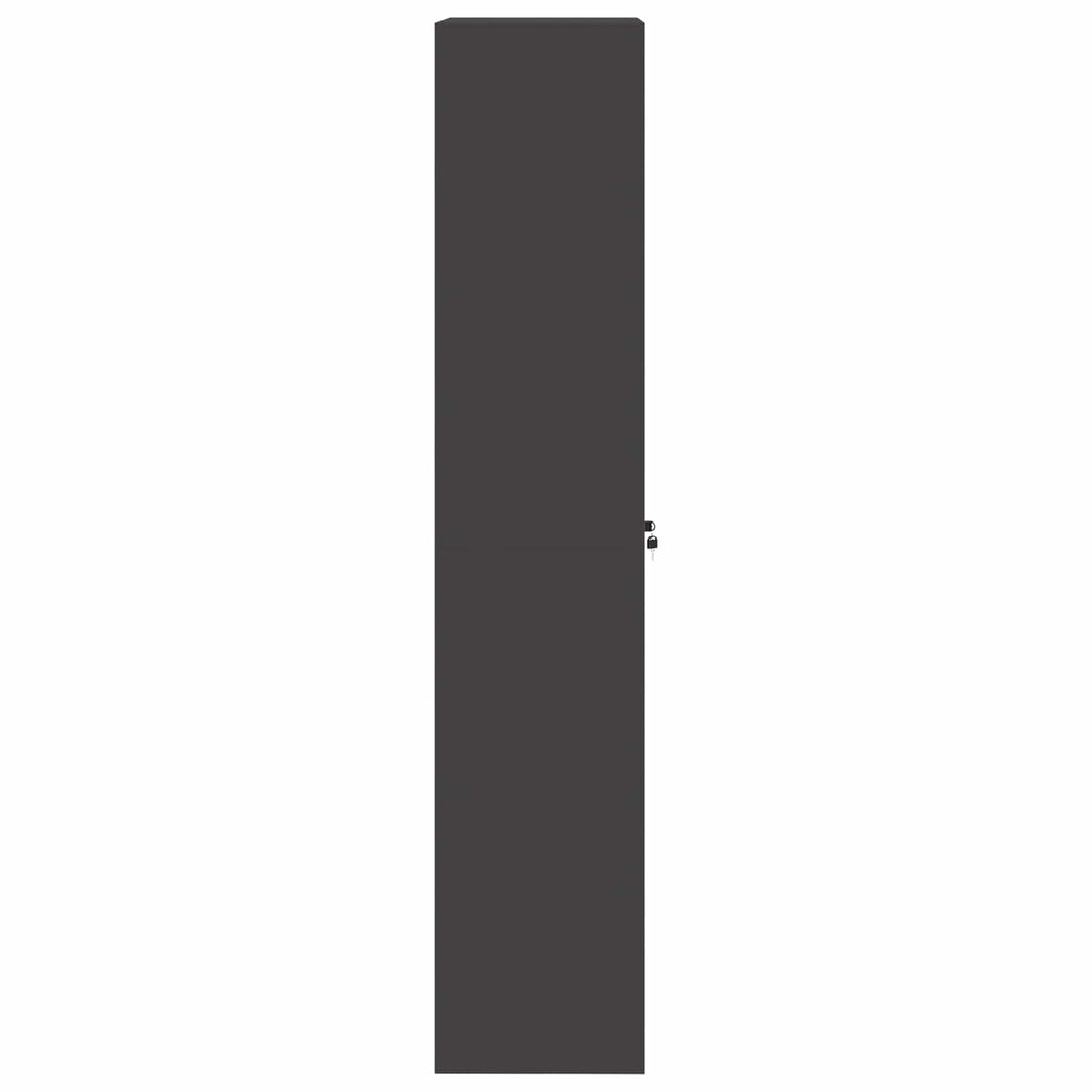 Storage Cabinet 2 pcs Black 60 x 40 x200 cm Cold-Rolled Steel