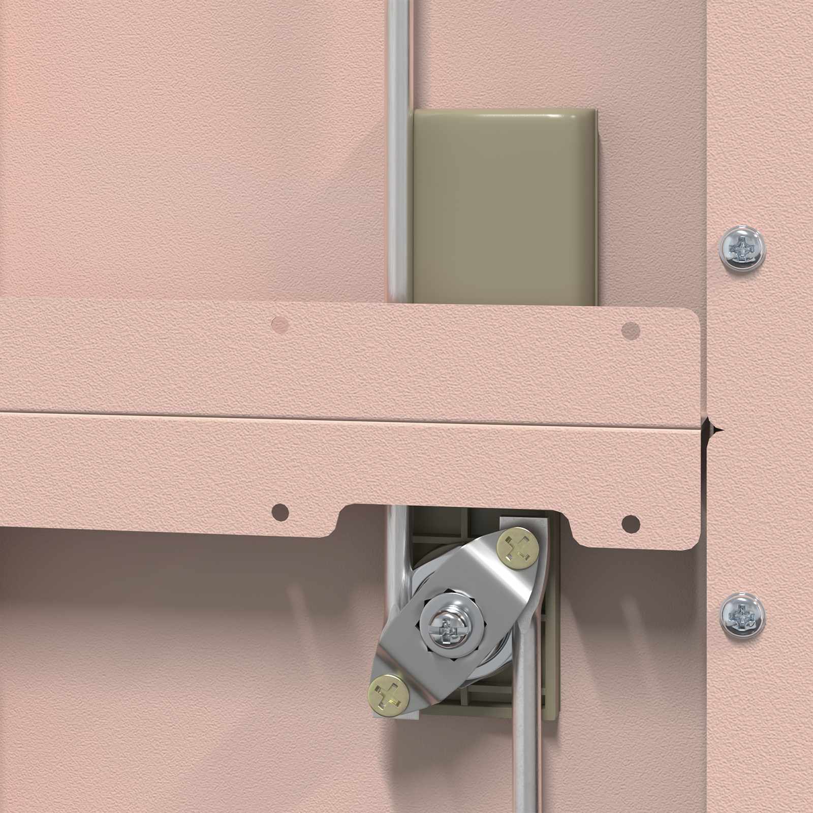 Storage Cabinet 2 pcs Pink 60 x 40 x200 cm Cold-Rolled Steel