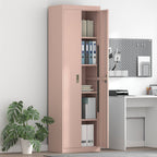 Storage Cabinet 2 pcs Pink 60 x 40 x200 cm Cold-Rolled Steel