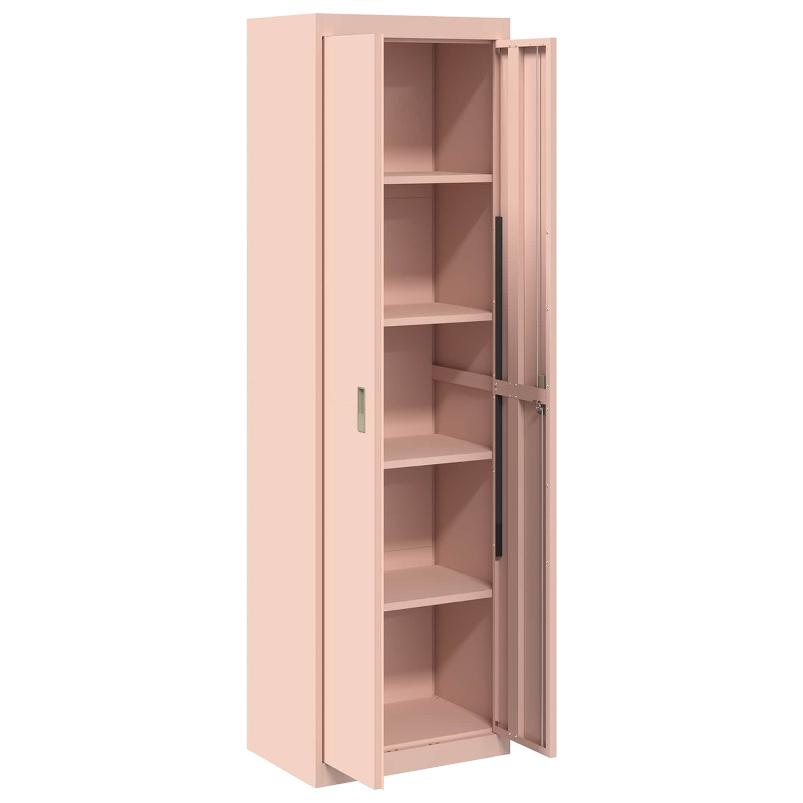 Storage Cabinet 2 pcs Pink 60 x 40 x200 cm Cold-Rolled Steel