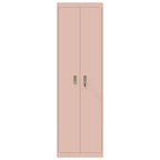 Storage Cabinet 2 pcs Pink 60 x 40 x200 cm Cold-Rolled Steel