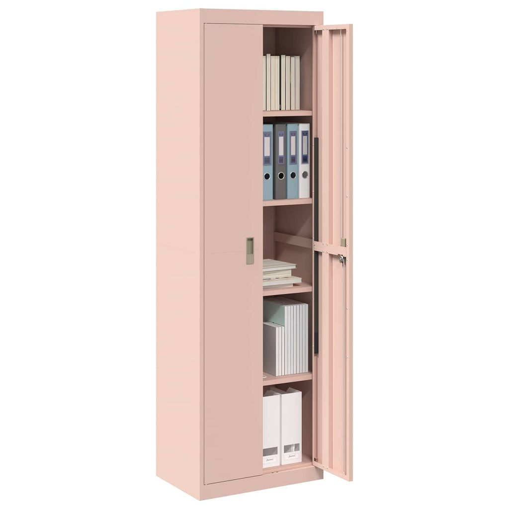 Storage Cabinet 2 pcs Pink 60 x 40 x200 cm Cold-Rolled Steel