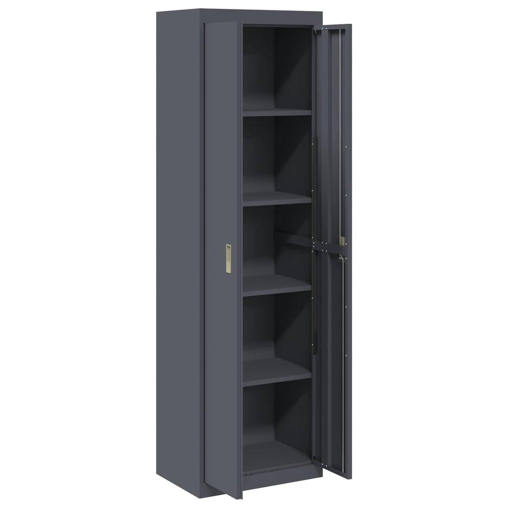 Storage Cabinet with Storage 2 pcs Anthracite 60 x 40 x200 cm