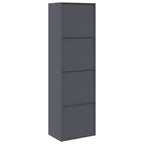 Storage Cabinet with Storage 2 pcs Anthracite 60 x 40 x200 cm