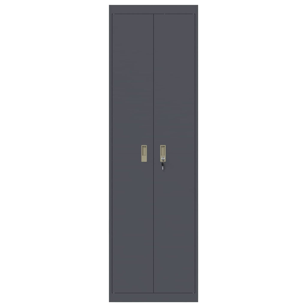 Storage Cabinet with Storage 2 pcs Anthracite 60 x 40 x200 cm